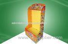 Yellow Retail Desktop POP Cardboard Display Stand for Kid's Game Products