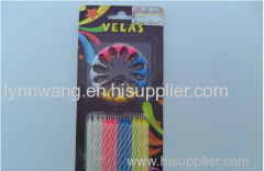 Direct quality birthday candles blister card 24 candles bulk wholesale