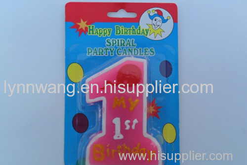 Birthday candle factory direct digital big a word birthday candles candle wholesale