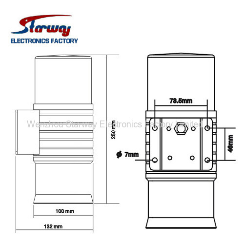 Warning LED beacon siren