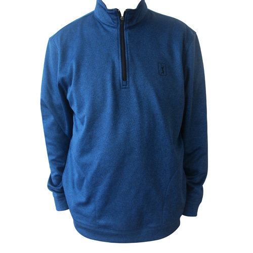 Men's Stand Collar Sweatshirt With Half-length Zipper