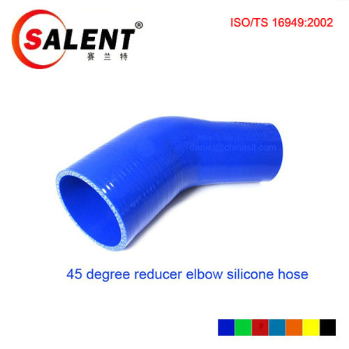 Blue SALENT High Temp Reinforced 45 Degree Reducer Elbow Coupler