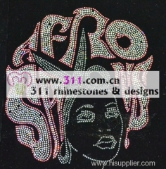 311 human hot-fix heat transfer rhinestone motif design 2