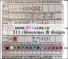 311 iron on acrylic stone hot-fix heat transfer rhinestone motif design 3