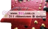 311 pillow rhinestone studs copper studs hot-fix heat transfer rhinestone motif design 1