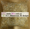 311 pillow rhinestone studs copper studs hot-fix heat transfer rhinestone motif design 3