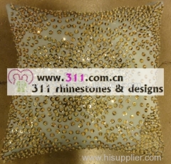 311 pillow rhinestone studs copper studs hot-fix heat transfer rhinestone motif design 3