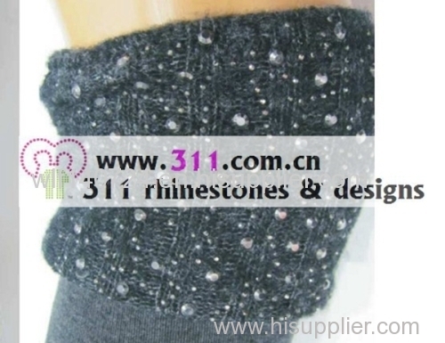 311 socks rhinestuds octagon studs iron on hot-fix heat transfer design 2