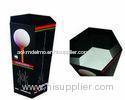 Black Cardboard Dump Bins For Golf Ball