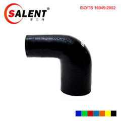 Black SALENT High Temp Reinforced 90 Degree Reducer Elbow Coupler