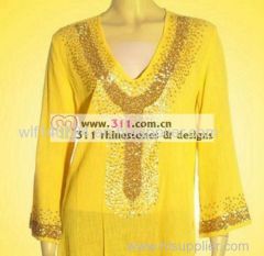 311-neckline fix heat transfer rhinestone motif design 3