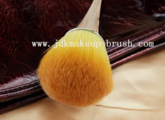 Metal Handle Synthetic Fiber Makeup Powder Brush