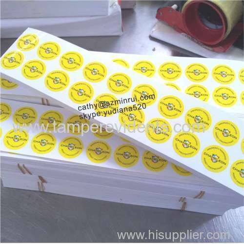 self adheive type and paper vinyl label material sticker