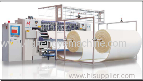 High speed multi-needle quilting machine