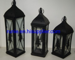 big metal lanterns candle holders