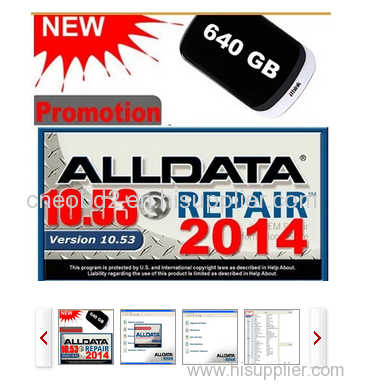 2014 newest ALLDATA10.53 car diagnostic software 10 in 1 1000GB hard disk