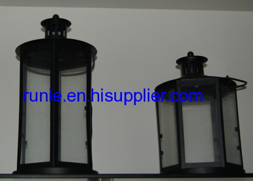 big metal lanterns candle holders