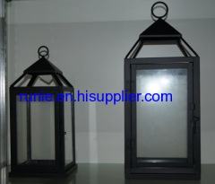 big metal lanterns candle holders