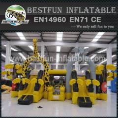 Giant popular zoo inflatable outdoor playground