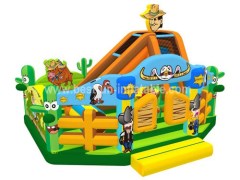 Inflatable cowboys amusement playground