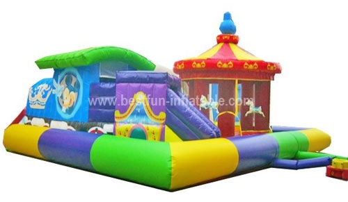 2014 hottest inflatable amusement park small carousel