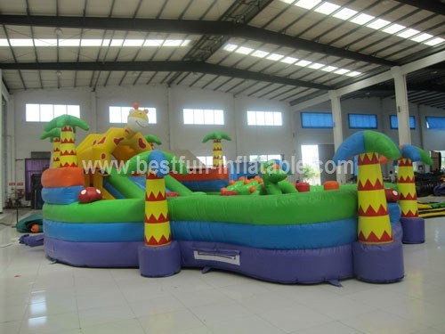 Big playground inflatables giraffe castles