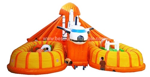 Commercial inflatable spaceship outdoor playground