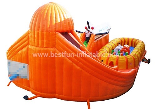 Commercial inflatable spaceship outdoor playground