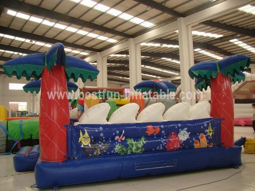 Giant Inflatable Dolphin Playground for Children