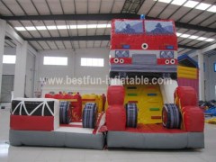 Inflatable firefighters theme playground