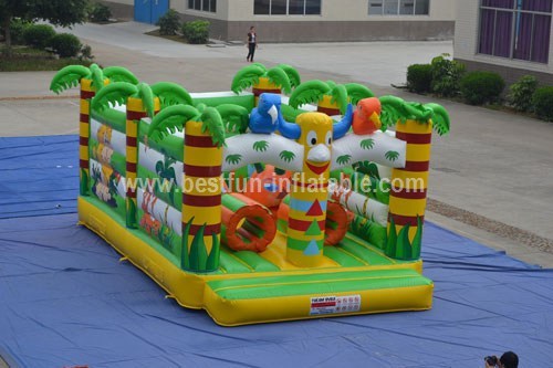 Inflatable forest jungle bouncer playground