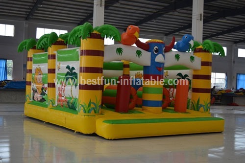 Inflatable forest jungle bouncer playground