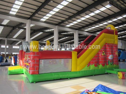 Little builder inflatable combo for amusement park