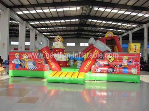 Little builder inflatable combo for amusement park