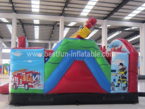 PVC Inflatable firefighters theme playground