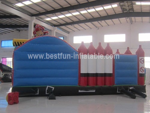 PVC Inflatable firefighters theme playground