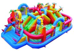 Tiki island inflatable amusement park