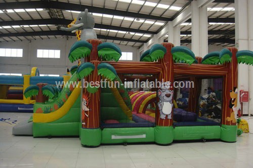 Zoo giant inflatable outdoor playground