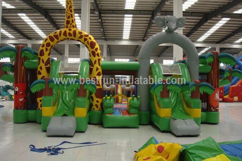 Zoo giant inflatable outdoor playground