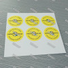 Custom Tiny Round Destructible Vinyl Sticker with Coated Film