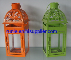 big metal lanterns candle holders