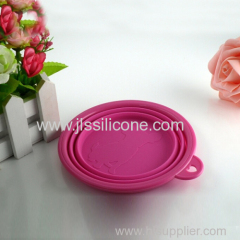 Silicone kitchen collapsible bowl for pet dog