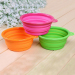 pet silicone foldable bowl