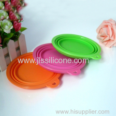 Silicone kitchen collapsible bowl for pet dog