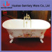 cast iron bathtub with feet