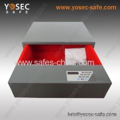 Confidential slide-out jewelry drawer safe with electronic lock