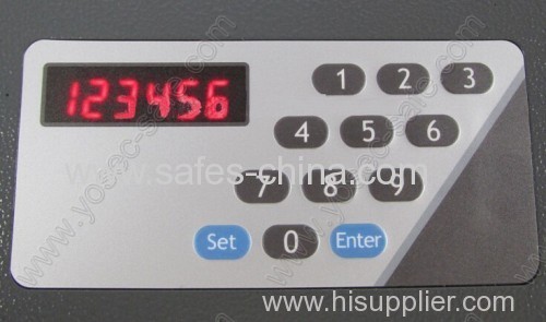 Front opening hotel drawer safe with slide