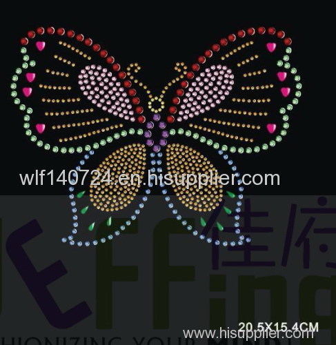 311 animalButterflyhot-fix heat transfer rhinestone motif design