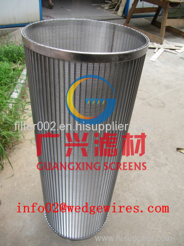 wedge wire screen for slef-cleaning filter