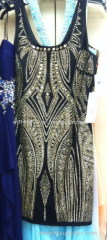 311 Dress hot-fix heat transfer rhinestone motif design